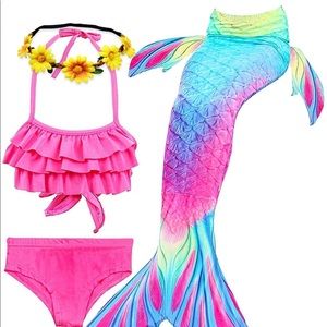 *NEW* Girls mermaid swing suit.